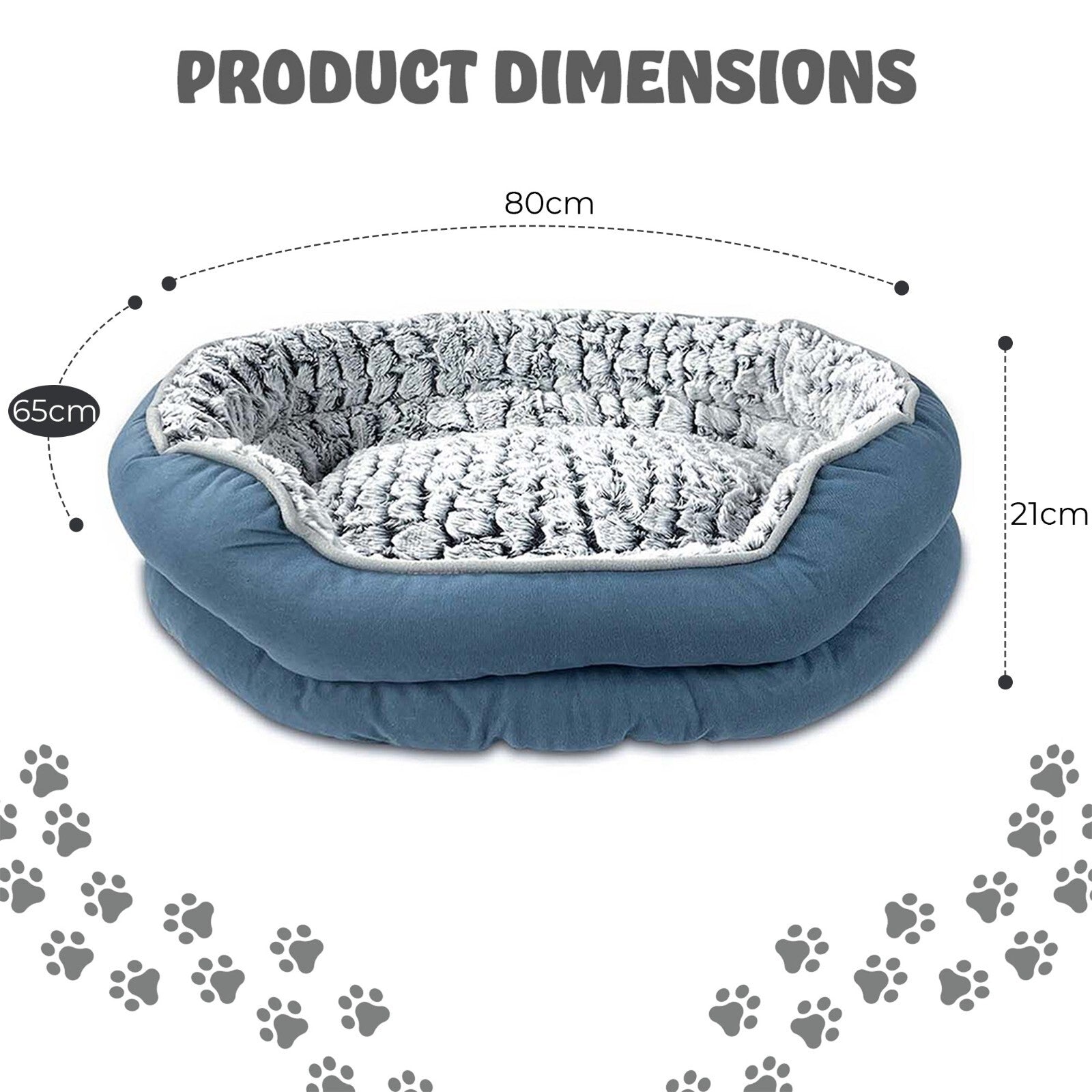 Indulge Your Pet with Our Luxury Soft Washable Dog and Cat Bed - Cozy Cushion Available in S, M, L
