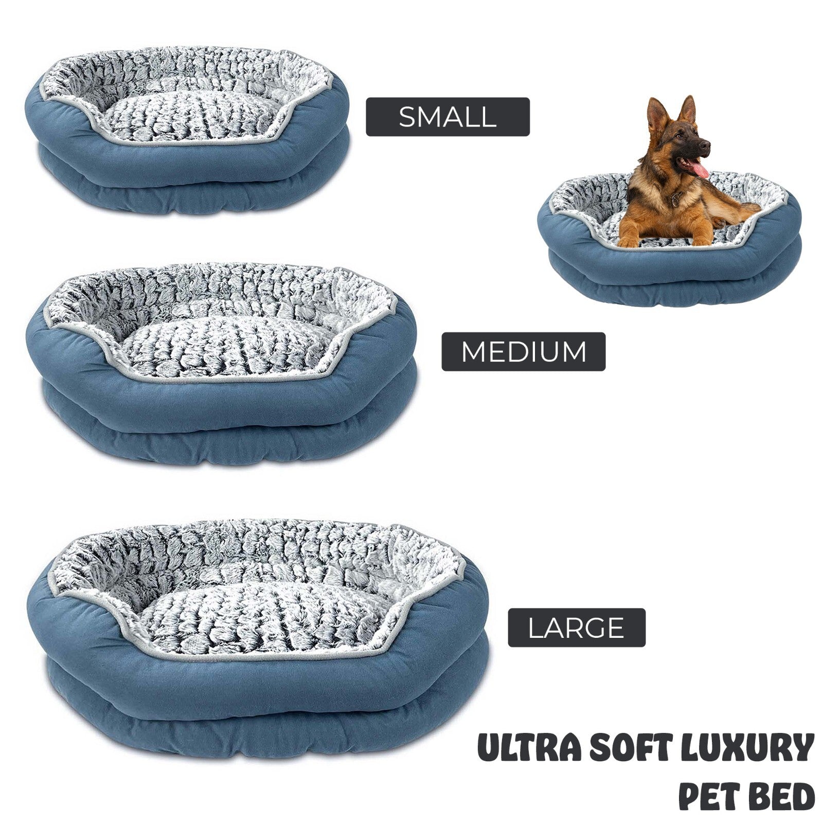Indulge Your Pet with Our Luxury Soft Washable Dog and Cat Bed - Cozy Cushion Available in S, M, L