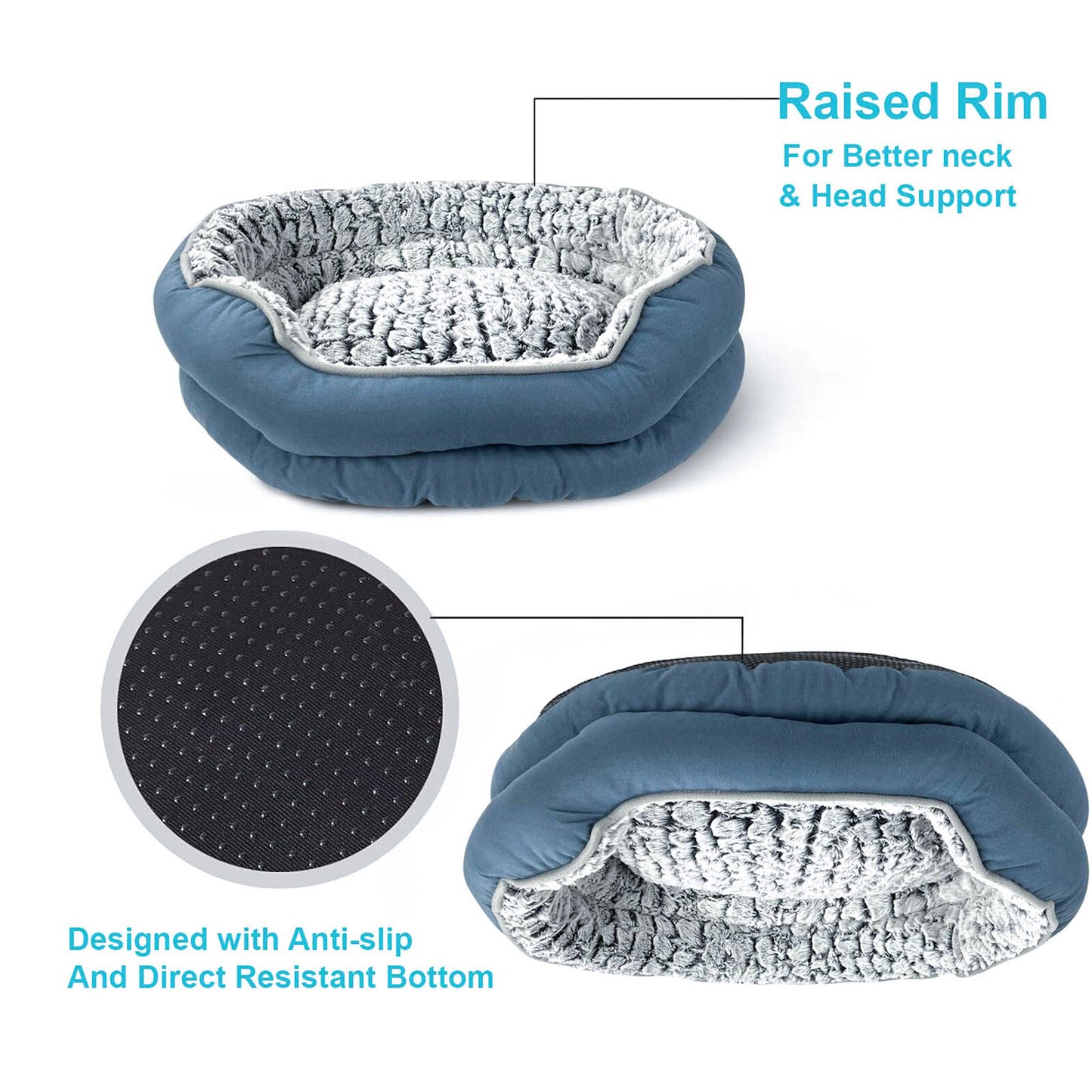 Indulge Your Pet with Our Luxury Soft Washable Dog and Cat Bed - Cozy Cushion Available in S, M, L